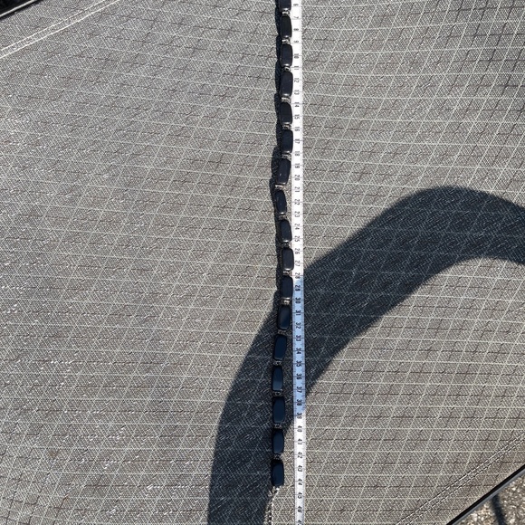 Soho Bijioux Distinction Black onyx necklace with intricate silver accents - Picture 5 of 7